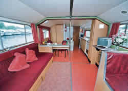 Interior image of boat